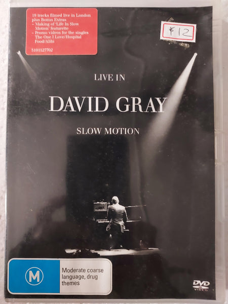 David Gray Live in Slow Motion - DVD movie - used