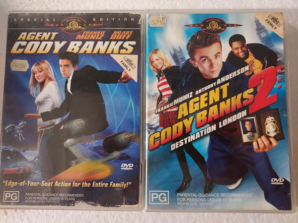 Agent Cody Banks 1 + 2 - two discs - DVD - used