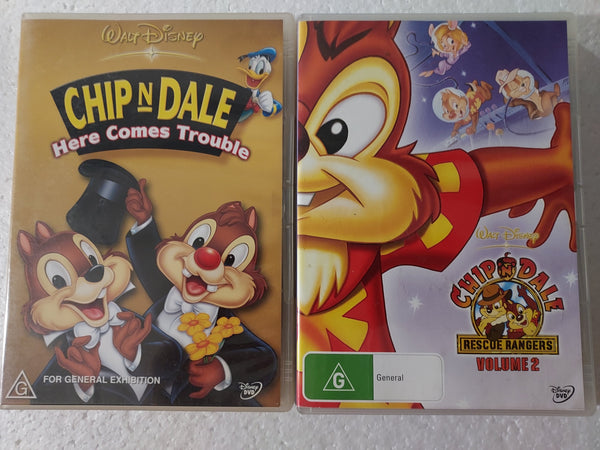 Chip N Dale Here Comes Trouble + Rescue Rangers - DVD - used