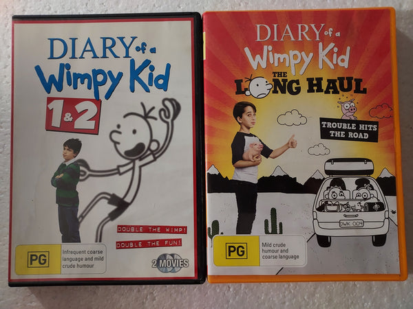 Diary of a Wimpy Kid 1, 2 , 3 - three movie set - DVD - used