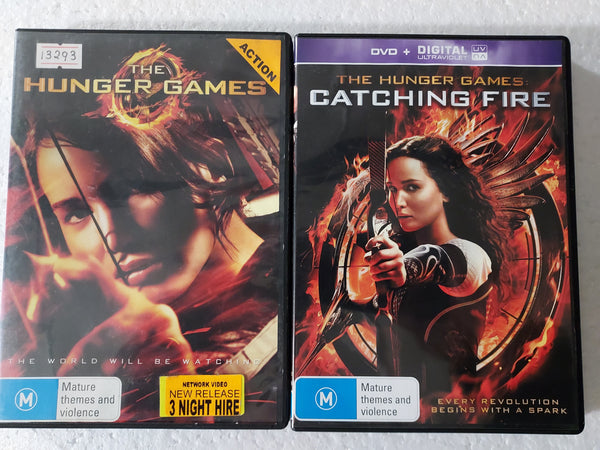 The Hunger Games + Catching Fire - DVD - used
