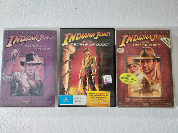 Indiana Jones - three disc set - DVD - used