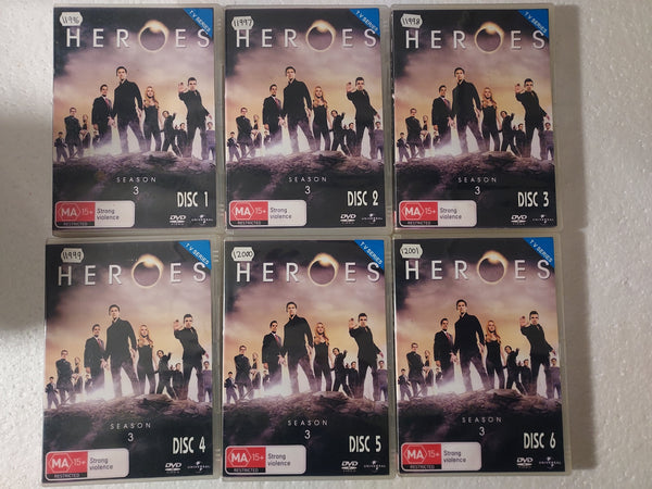 Heroes Season Three - DVD - Used