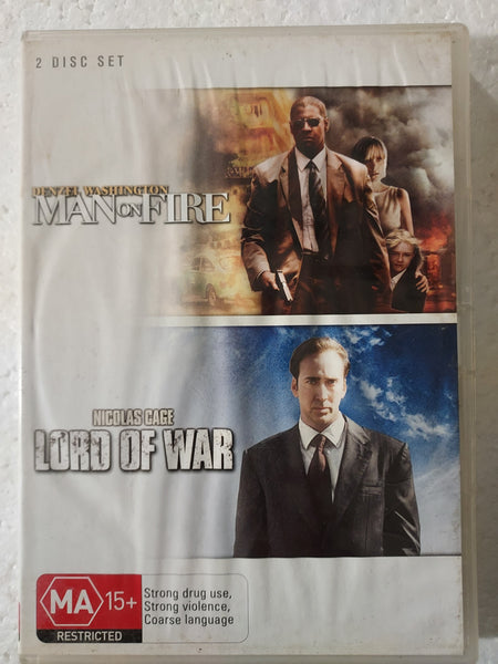 Man on Fire + Lord of War - DVD - used