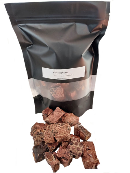 Dried Beef Lung Cubes 150g dog treat