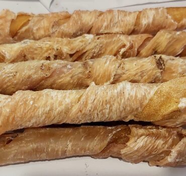 Dried Chicken Wrapped Pork Twist 15cm 10 pack dog treat