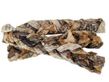 Dried Mackerel skin platted 1kg dog treat