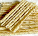 Dried Natural Rawhide Twist Stick 12cm 100pc dog treat