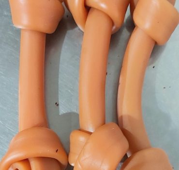 Dried Peanut Butter Tasty Rawhide Bones 15cm 20pc dog treat