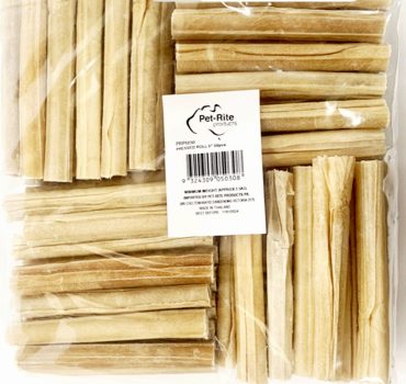 Rawhide Natural Pressed Roll 125mm 25pc dog treat