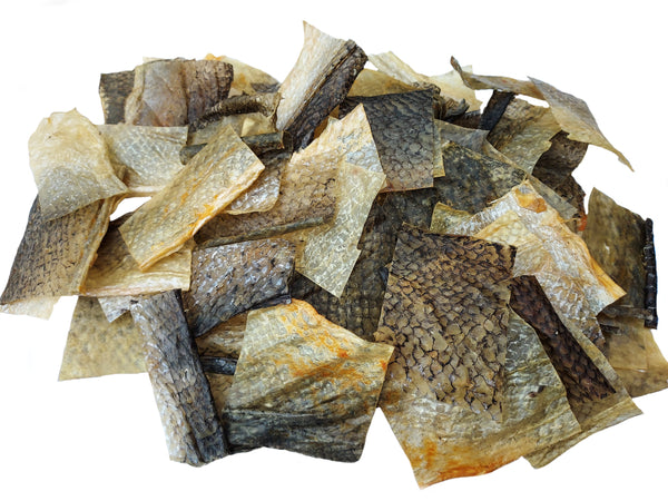 Dried Salmon Skin Chips 600g dog treat