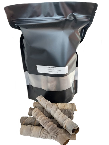 Dried Shark Skin Rolls 200g dog treat