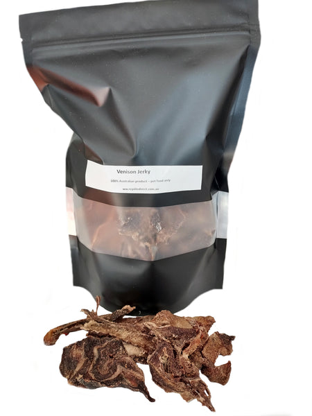Dried Venison Jerky dog treats 450g