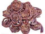 Beef Jerky Weasand Scrolls 10pc Australian pet dog chew treat