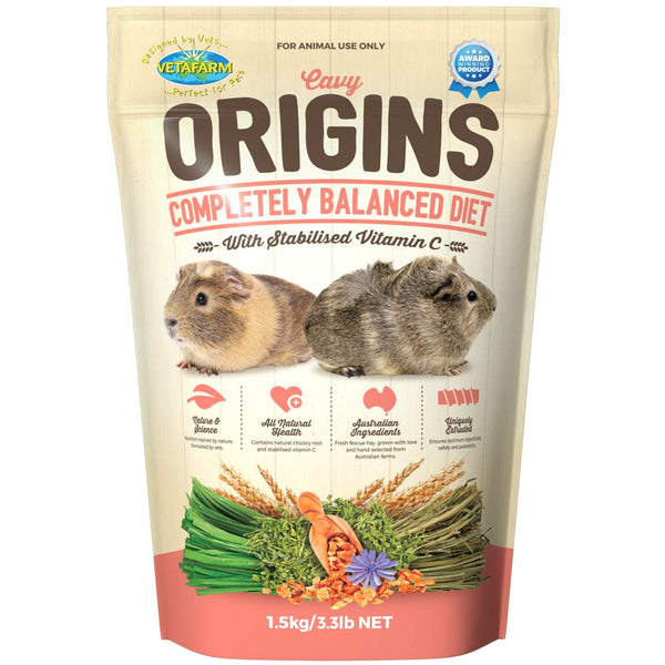 Vetafarm Origins Cavy Guinea Pig Food 1.5kg