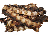 Dried Emu Lumbar Split 10pc Australian pet dog chew treat
