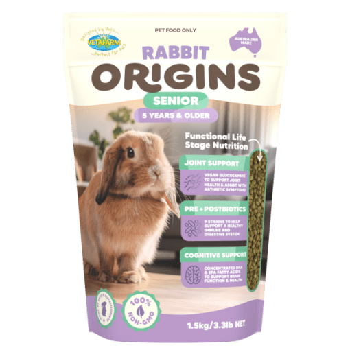 Senoir Rabbit Vetafarm Origins Senior Rabbit Diet 1.5kg – Reptile Direct Australia