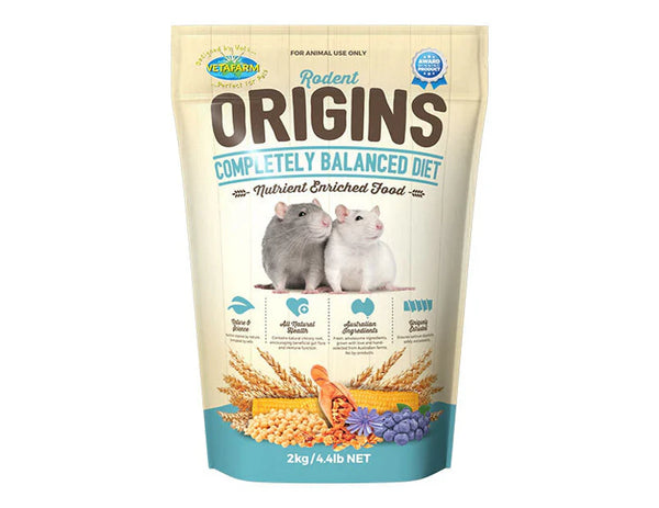 Vetafarm Origins Rodent Food Diet 2kg