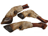 Sheep Feet Hair On 3pc Australian pet dog chew treat