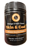 Skin & Coat Soft Chews 40's prawn Australian dog treats