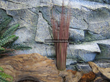 10 x Artificial Grass Plant Brown Tussock 45cm