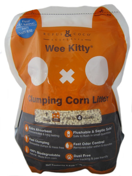 Rufus & Coco Wee Kitty Corn Cat Litter 2kg