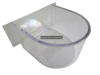Clear D Cup Feed or Water Tray for Exercise Cage